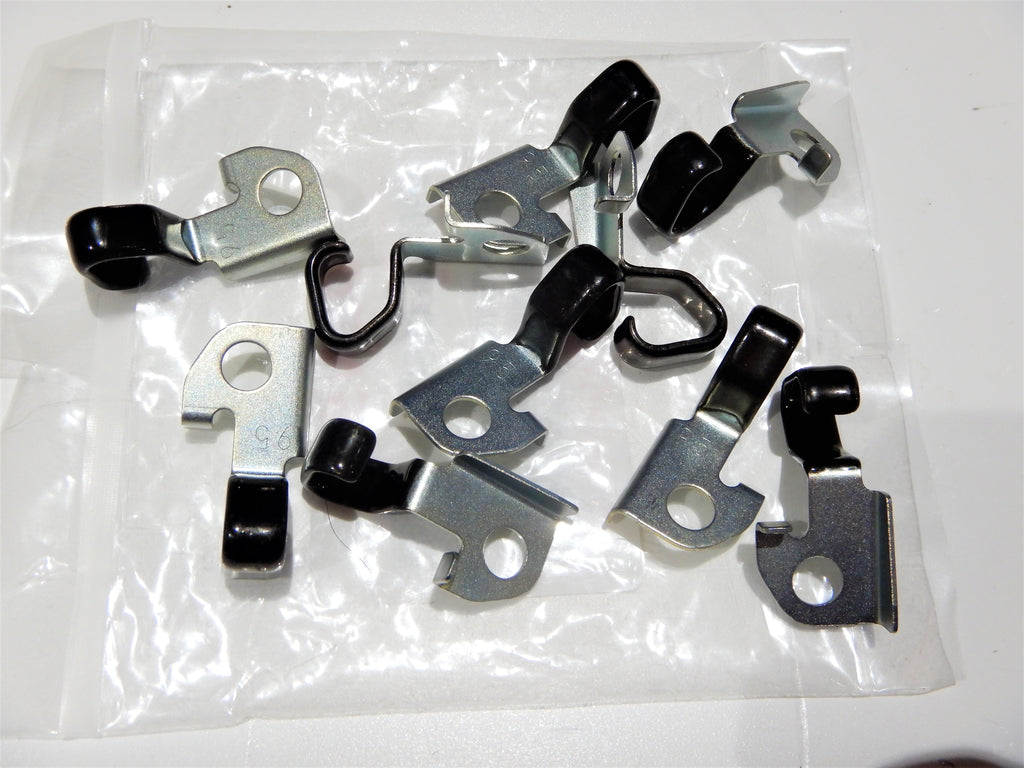 Genuine NipponDenso JAPAN OEM CHASSIS and BODY Tubing and Wire Loom Retainer Clips Clamps Brackets 10 Pack kit Zinc Plated Black Rubber Dipped Ends JAPAN   SOLD in 10 PACKS PACK KITS
