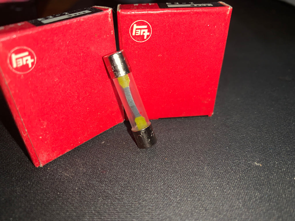 NOS OEM Toyota Color Keyed Glass Tube Fuses 10A Yellow