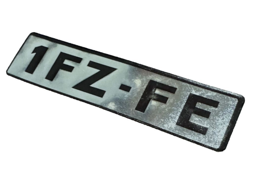 1FZ-FE ENGINE NAME PLATE No. 1  DECAL EMBLEM BADGE Cylinder Head Valve Cover SNOW VERSION Package / SIBERIA-SPEC.   Part # 11291-66020