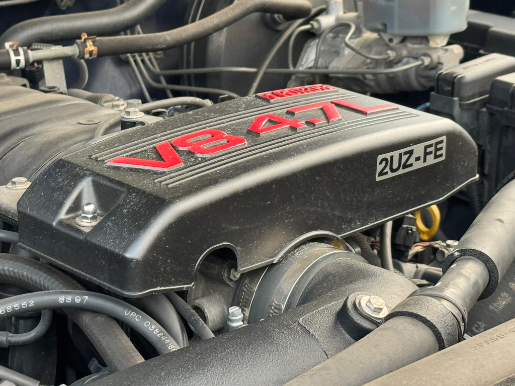 2UZ-FE 4.7L ENGINE NAME PLATE No.1  Cylinder Head Valve Cover Decal Emblem Badge LEXUS LX470 / Land Cruiser UZJ100 4Runner Tundra Sequoia