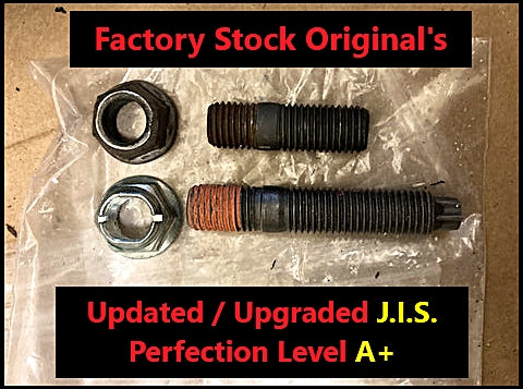 1/75 -1987 FJ40 /  FJ60  Exhaust Down PIPE Repair Kit #1 OEM TOYOTA Genuine  Parts FJ60 2F Engine Updated / Upgraded Exhaust Manifold to Front Down Pipe Gasket and Special Unique Hardware TORX Studs and Locking Flange Nuts