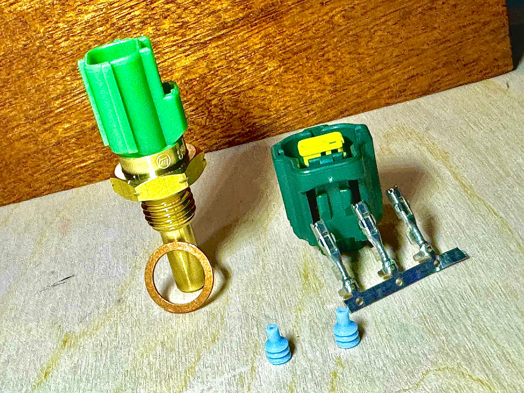 OEM GENUINE NipponDenso /  DENSO Japan Spec. Parts  3-FE PLUG and  PLAY Repair KIT Sensor, Sender  Water Temperature ( For E.F.I.)    Fits 88 - 92  FJ62  FJ80 3FE USA  & Canada Spec.  Also Fits : NON-USA   1HZ , 1KZT , 2LT , 2UZ , 22RE & 1PZ  Engines