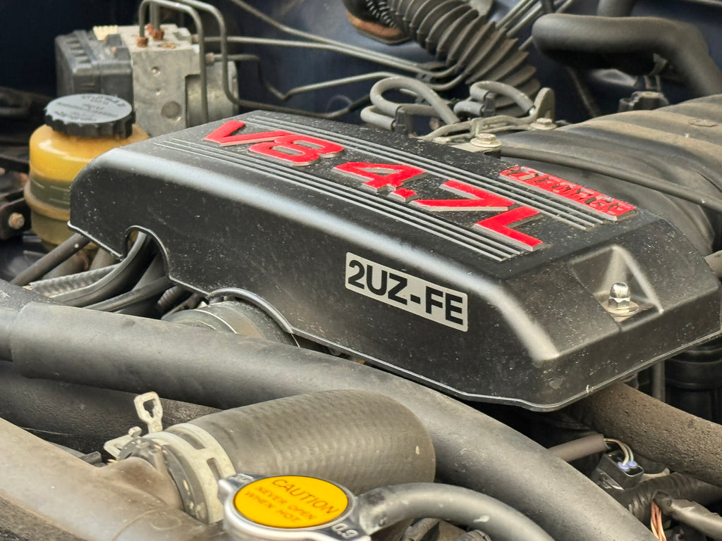 2UZ-FE 4.7L ENGINE NAME PLATE No.1  Cylinder Head Valve Cover Decal Emblem Badge LEXUS LX470 / Land Cruiser UZJ100 4Runner Tundra Sequoia