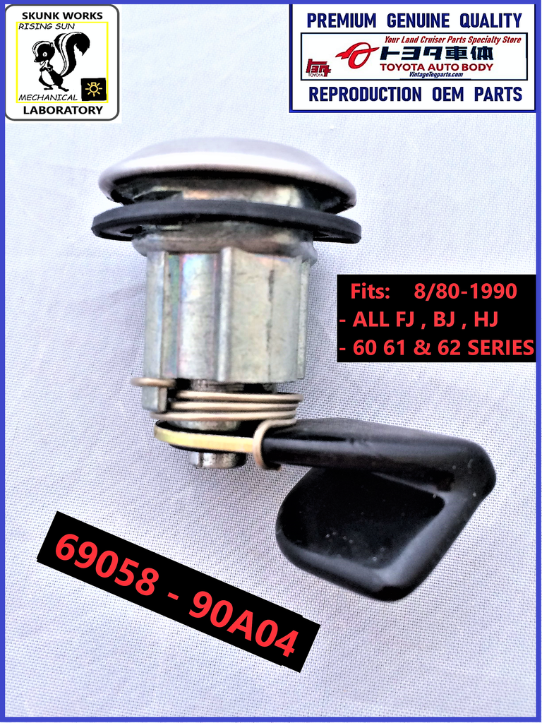 FUEL Door Lock Cylinder Key Set Lid : ALL  8/80-1990 BJ60 BJ61 FJ60 FJ62 HJ61 HJ60