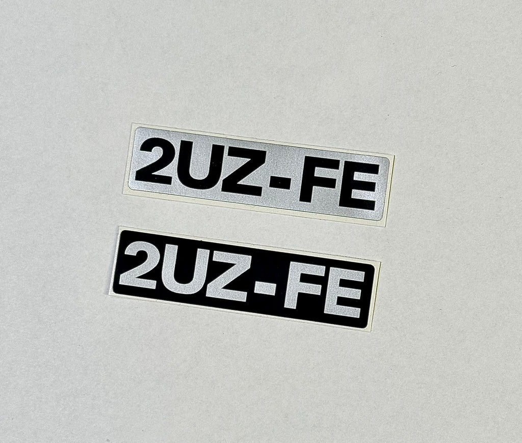 2UZ-FE 4.7L ENGINE NAME PLATE No.1  Cylinder Head Valve Cover Decal Emblem Badge LEXUS LX470 / Land Cruiser UZJ100 4Runner Tundra Sequoia