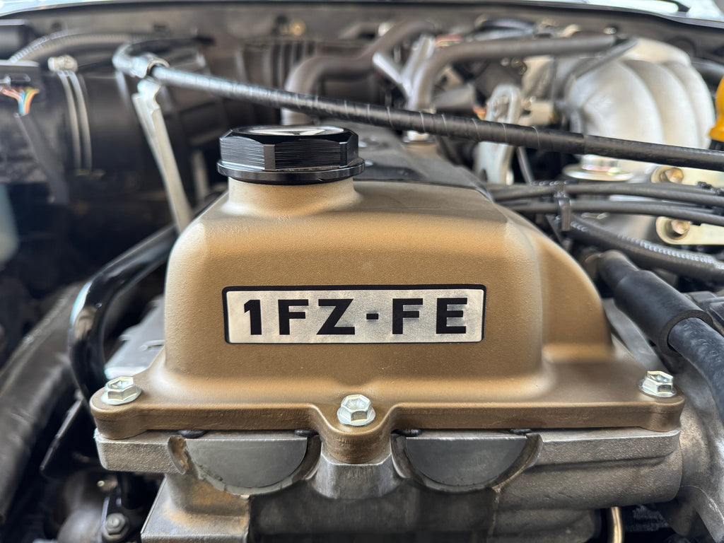 1FZ-FE ENGINE NAME PLATE No. 1  DECAL EMBLEM BADGE Cylinder Head Valve Cover SNOW VERSION Package / SIBERIA-SPEC.   Part # 11291-66020