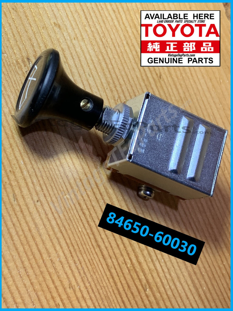 NOS 2nd Generation OEM TOYOTA Japan Spec. Parts Wiper Switch Assy. w/ KNOB & Retainer Nut / Bolt  FJ40 FJ45