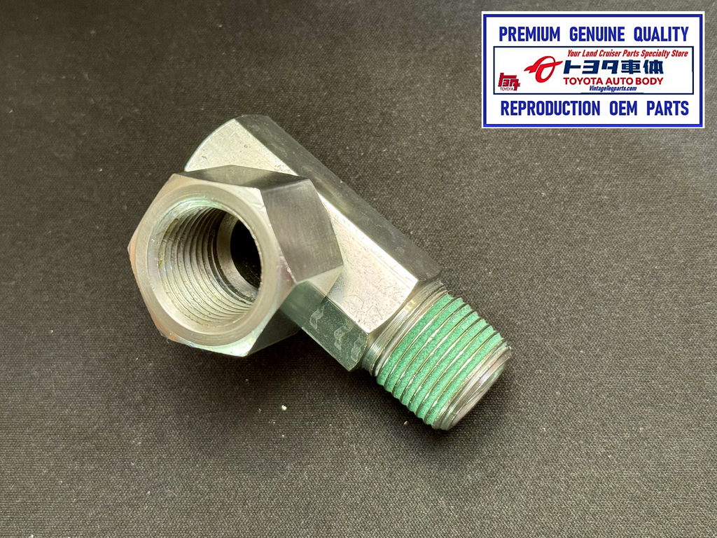 ( THE 2nd ULTIMATE CAT'S MEOW ) UNION HOSE BIB 90' Degree Angle Cylinder Head & Early Threaded Water Pump Outlet Heater Hose Bib Fitting Union Assy.  Part # 90404-60010 / 60011