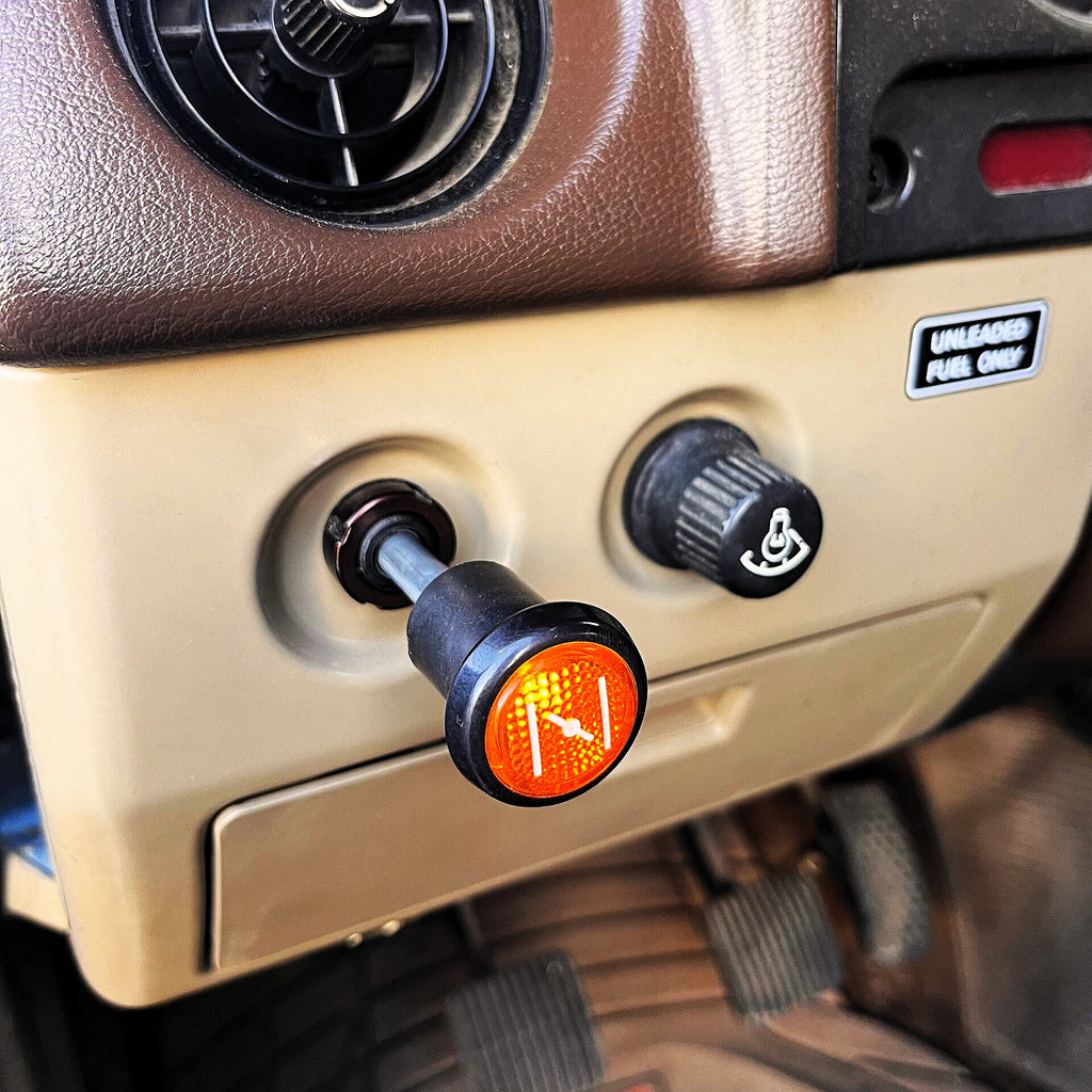 Color Temperature Modern-Age LED Update / Upgrade Diode Bulb for ALL OEM AMBER CHOKE Cable Back-Lit  luminated Knobs 1975-1990  /  FJ40  FJ55  FJ45  FJ43 FJ60 FJ62 12V Volts Knob