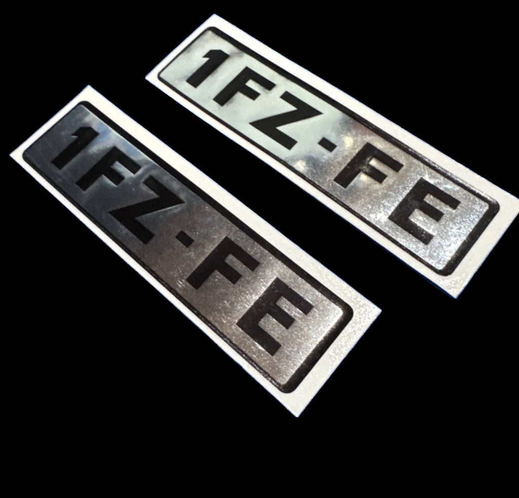 1FZ-FE ENGINE NAME PLATE No. 1  DECAL EMBLEM BADGE Cylinder Head Valve Cover SNOW VERSION Package / SIBERIA-SPEC.   Part # 11291-66020