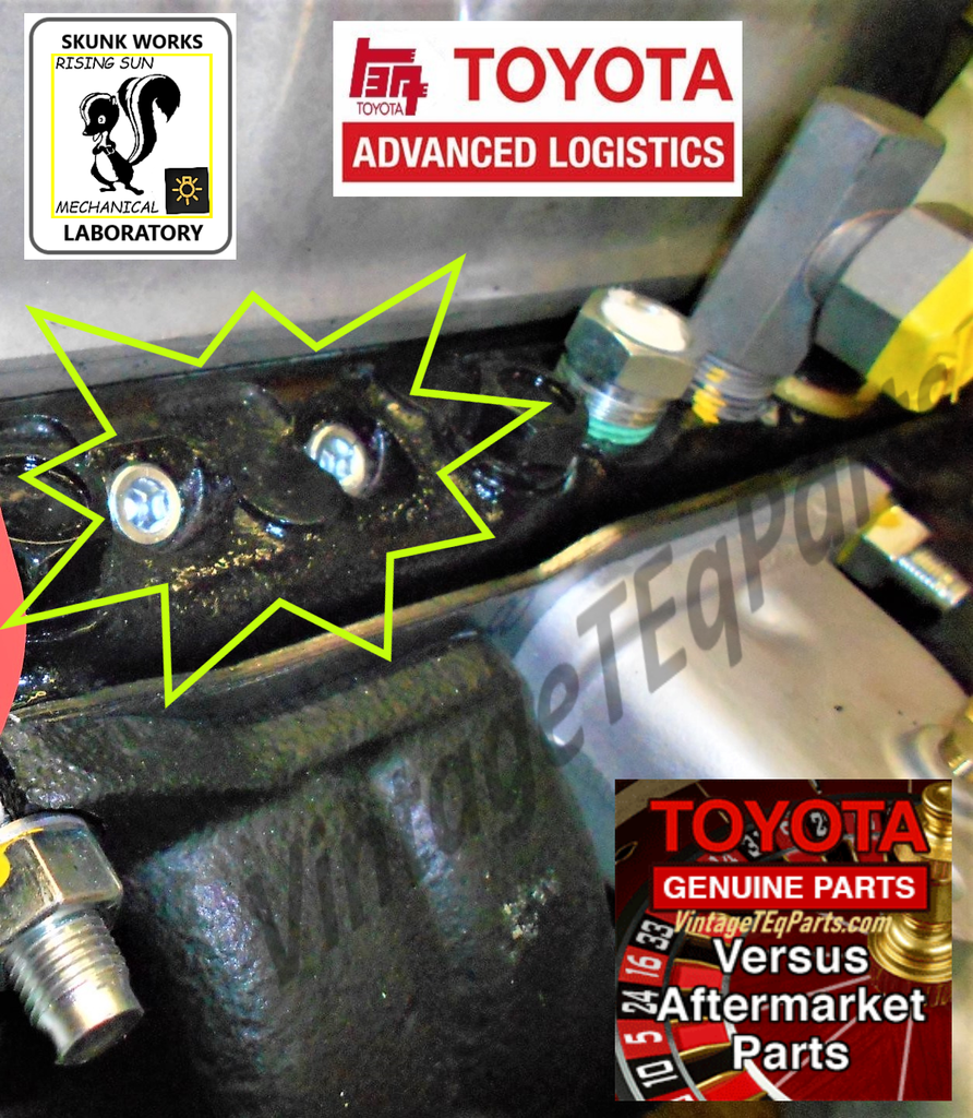 OEM TOYOTA Japan Spec. Air Injection Rail  Delete Plug F1.5 2F 3FE 3F carb Engine 1/69-1992  Both USA Spec. and NON-US Applications