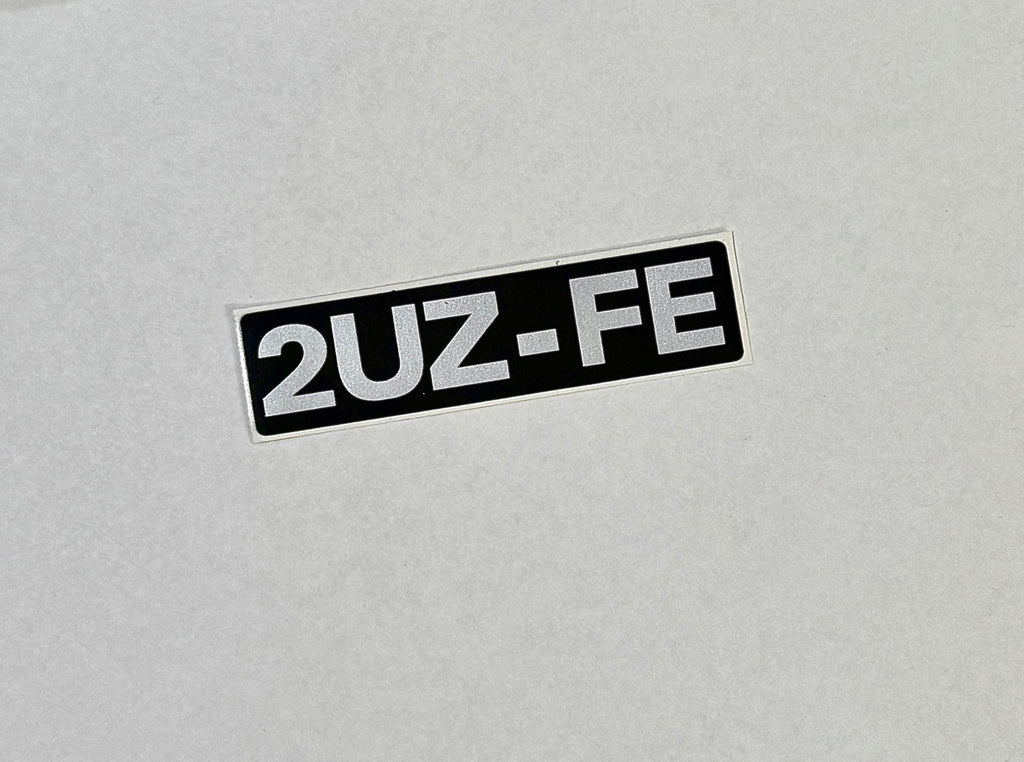 2UZ-FE 4.7L ENGINE NAME PLATE No.1  Cylinder Head Valve Cover Decal Emblem Badge LEXUS LX470 / Land Cruiser UZJ100 4Runner Tundra Sequoia