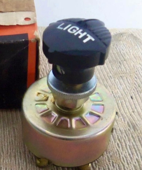 NOS 1st Generation Toyota Land Cruiser Headlight Head Lamp Switch assy w/ knob Headlamp FJ25 BJ25 FJ28 FJ40 FJ45 FJ45LV