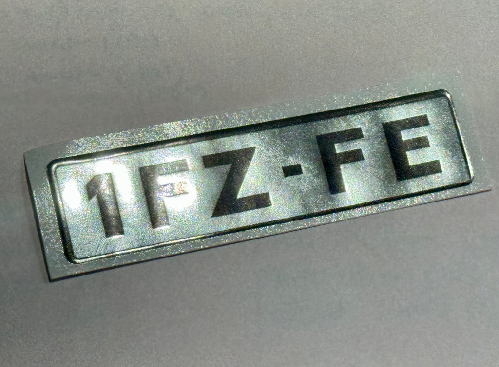 1FZ-FE SIBERIA-SPEC. PLATE ENGINE NAME No. 1  Cylinder Head Valve Cover Concept Vision  " OEM-SKUNK-WORKS-Inversion "  Parts # 11291-66020