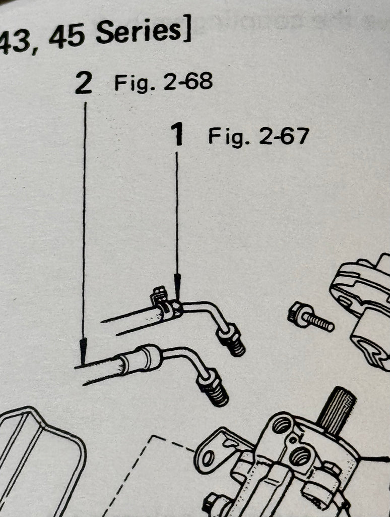 ( Smaller Early Size Threaded Fitting ) Power Steering Return Line Fitting at Box Early 78-1980 Smaller Size Spec.  44416-60020-R