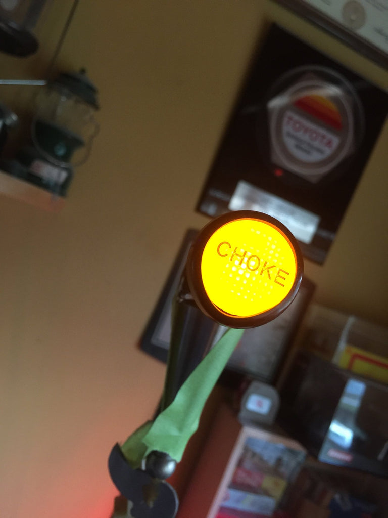 Color Temperature Modern-Age LED Update / Upgrade Diode Bulb for ALL OEM AMBER CHOKE Cable Back-Lit  luminated Knobs 1975-1990  /  FJ40  FJ55  FJ45  FJ43 FJ60 FJ62 12V Volts Knob