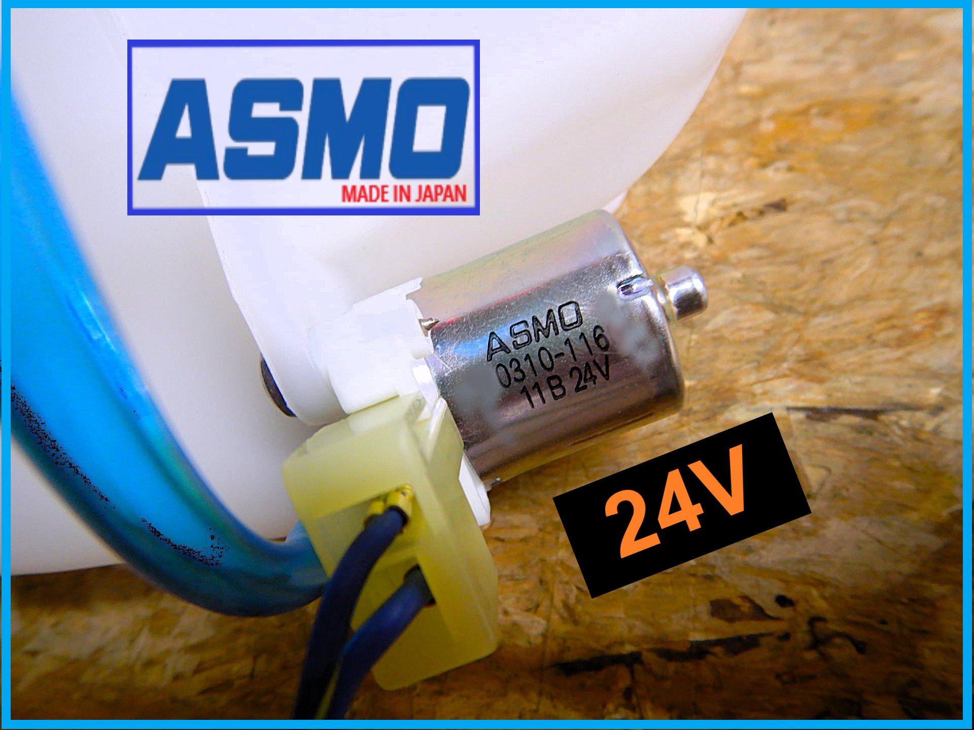 OEM 24V Fully Loaded Windshield Washer Bottle KIT Genuine ASMO Japan S ...