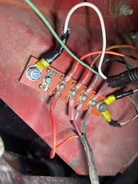 OEM Toyota FJ40 ( ONLY ) Front Inner Fender Junction Block Circuit Board INSIDE ENGINE BAY