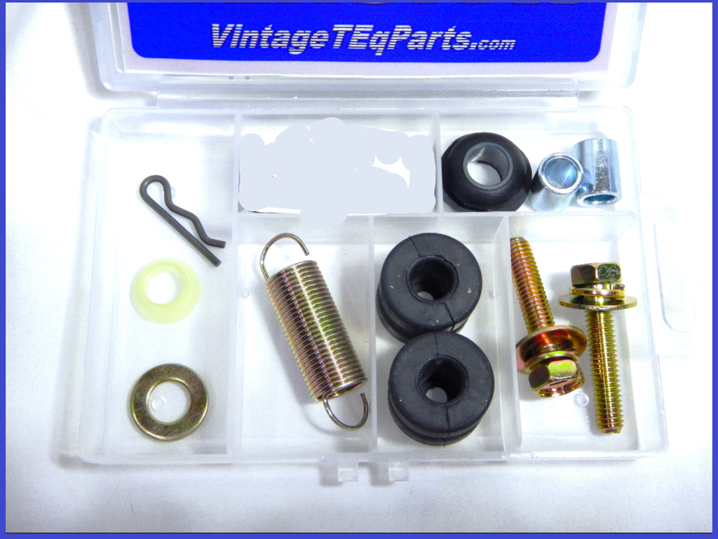 New Updated  Accelerator Linkage  Torque Rod Bracket Cushions Collars Rebuild Restore Refresh Kit  90560-06238  /   90540-09059   FJ40, FJ55  2F  1/75-12/84
