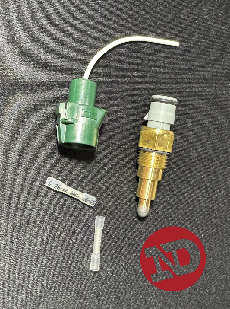 FJ62 3FE PLUG and PLAY Repair KIT OEM Genuine NipponDensso JAPAN , Fuel Pressure Temperature Sensor ,  SENDER WATER TEMPERATURE Gauge Fits 87 -90 . GREY TIP 1 wire  comes with the OEM Connector Plug , Seal and Extra YAZAKI OEM Terminals