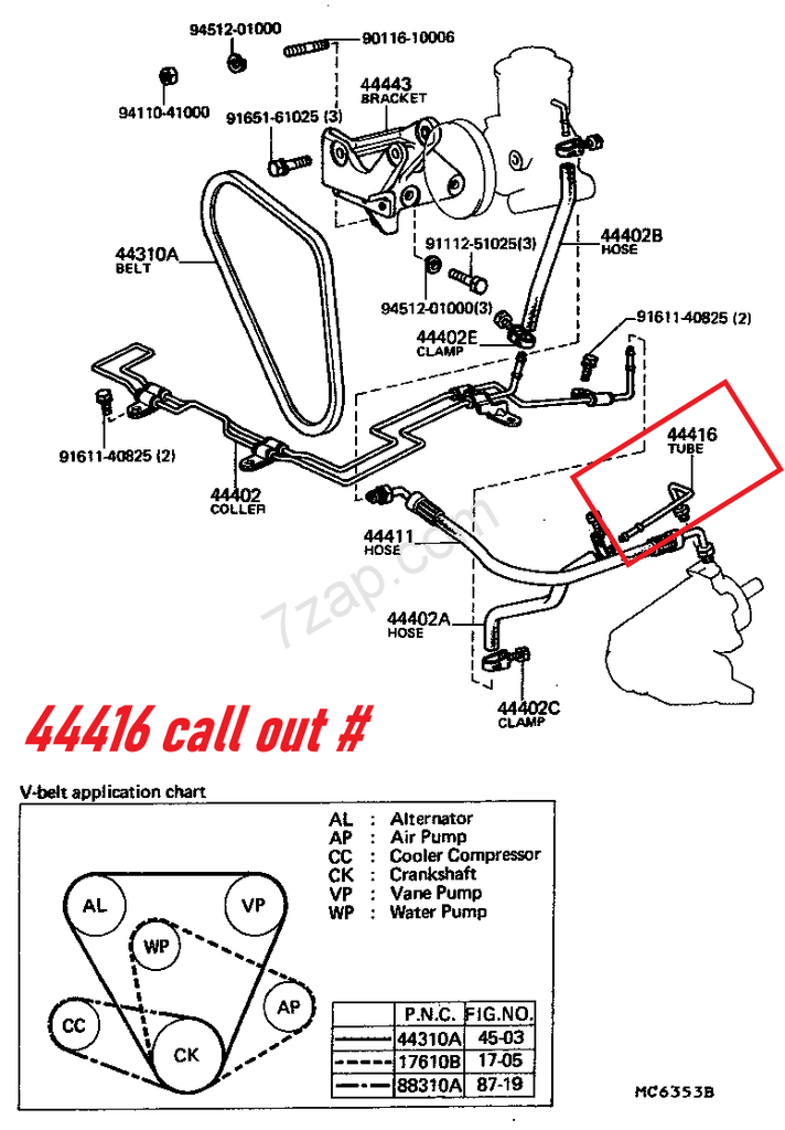 OEM ( Larger Later Style Threaded Fitting )  Power Steering Return Line Fitting  81-85  FJ40 / Mini truck  Call out # 44416 / Part # 44416-60021   Disc. / NLA from toyota