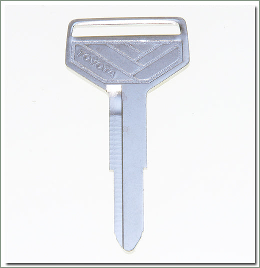All Metal Silver Top TOYOTA Key Blank FJ40, FJ55 , FJ60  , FJ62 fits 1973-1990