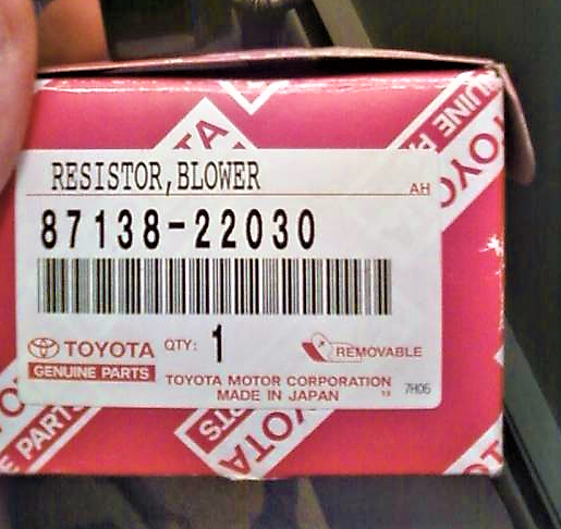 12V volts  NOS OEM Toyota Blower Resister 87138-22030 Fits : FJ60 Fj62 BJ60 Cressida 1980-1990