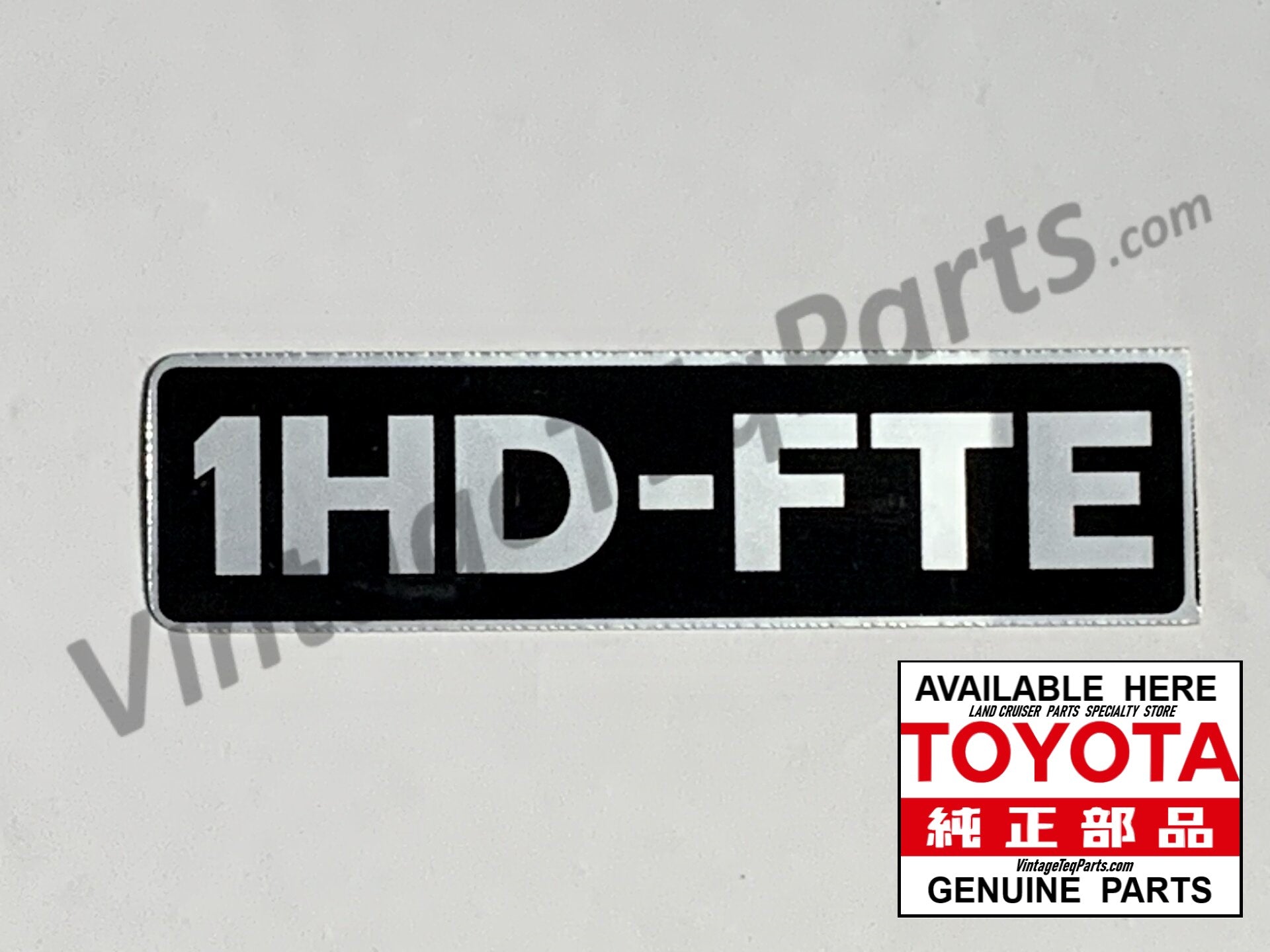 NOS OEM Genuine Toyota 1HD-FTE TURBO DIESEL Decal sticker Emblem JDM L –