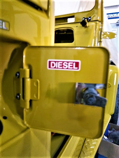 Diesel OEM Fuel Door Decal - Genuine Toyota Fuel Caution Plate  Label - JDM BJ40, BJ42 , HJ60 , HJ62 , HJ47 , HJ45 ,