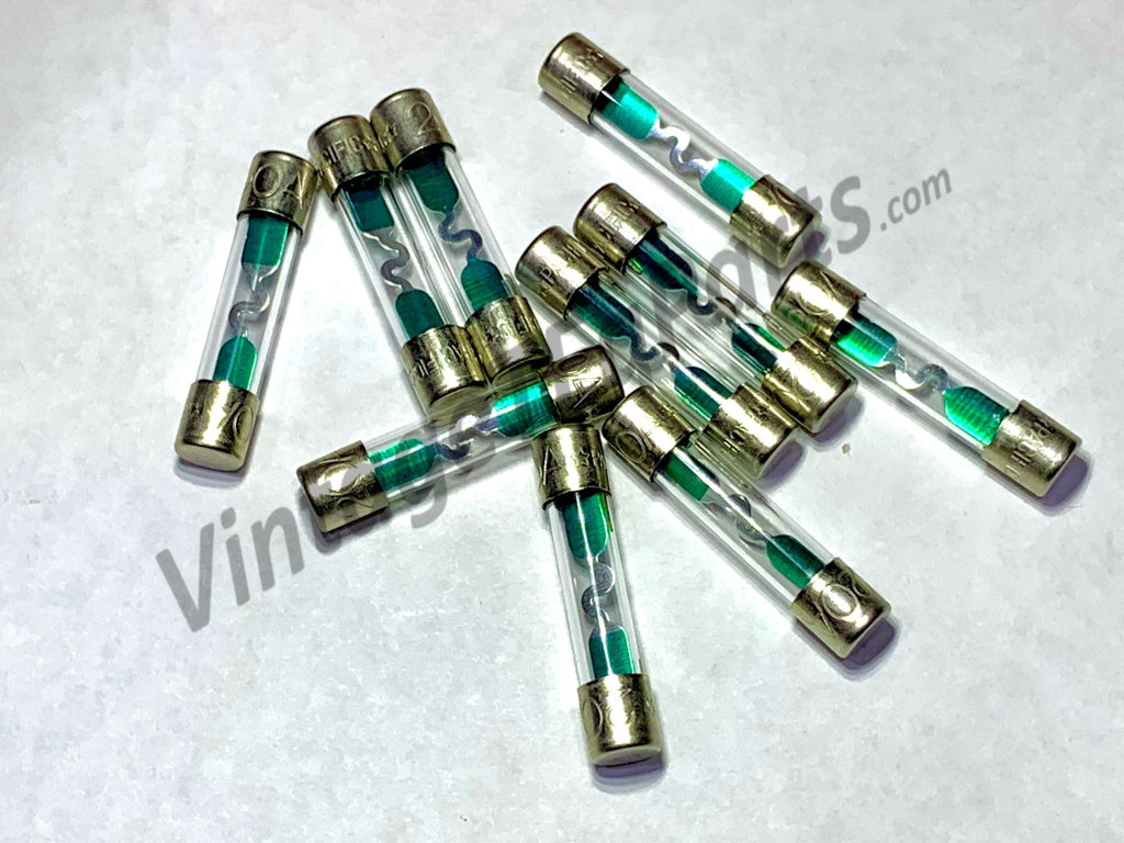 NOS OEM Toyota Color Keyed Filament Glass Tube Fuses 20A GREEN
