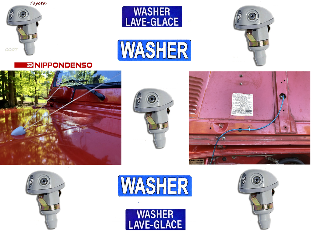 GREY OEM TOYOTA Washer Nozzle Fits All FJ40 , FJ43, FJ45 , BJ40, BJ42   , HJ47 85035-