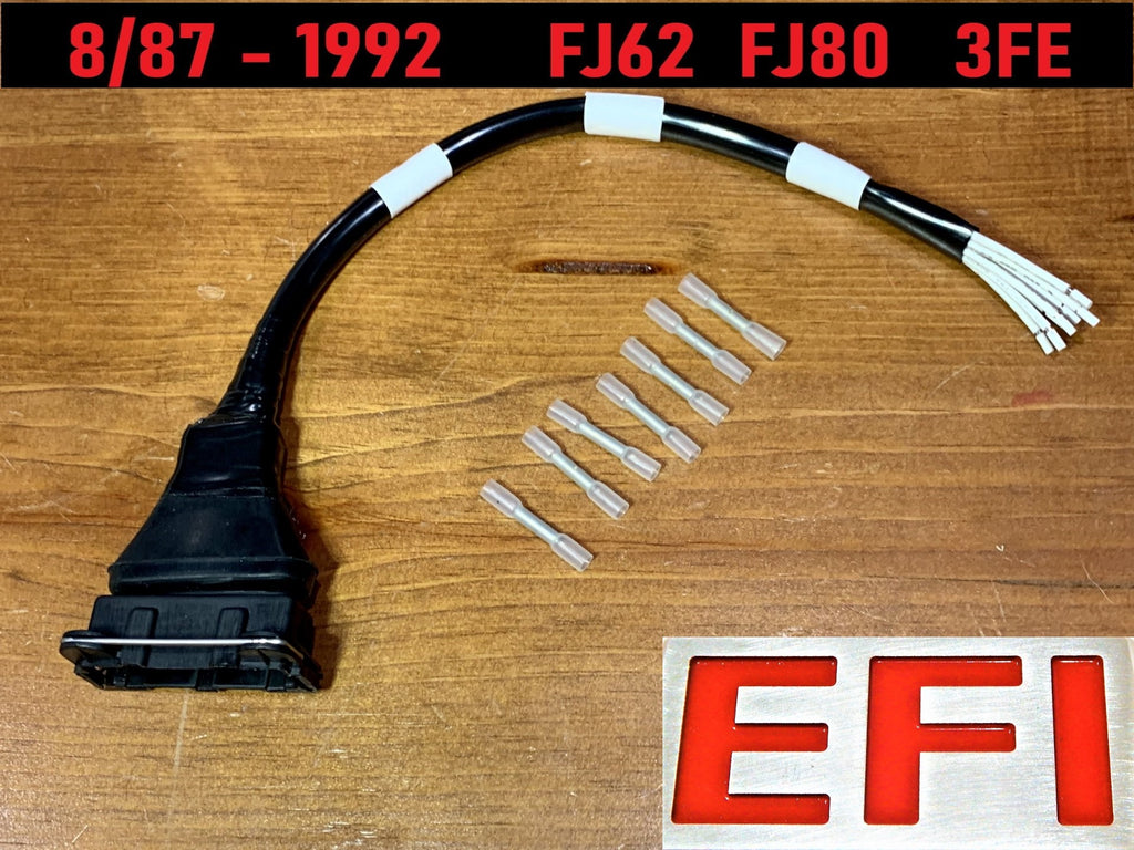 FJ62 / FJ80 3FE MAF AIR FLOW METER Repair Connector Plug Harness Side Kit Comes With 3M Marine Grade Heat Shrink Butt Connectors Also
