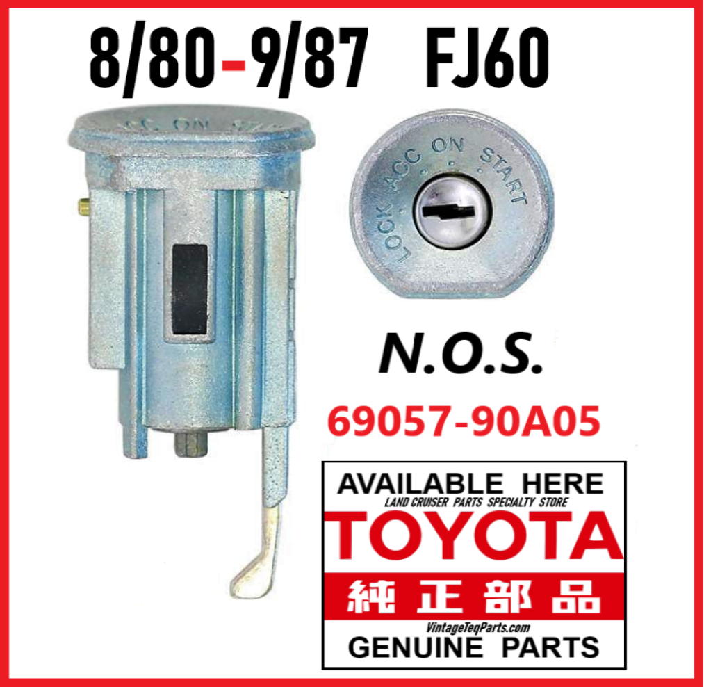 NOS Ignition Lock Cylinder OEM TOYOTA FJ60 BJ60 HJ60   Fits 1980-1987   /   69057-90A05