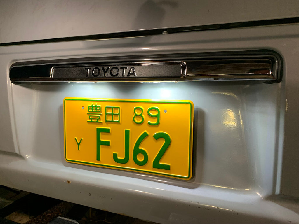 Genuine Reproduction VINTAGE JAPAN DIE STAMPED EMBOSSED License Plate Tag
