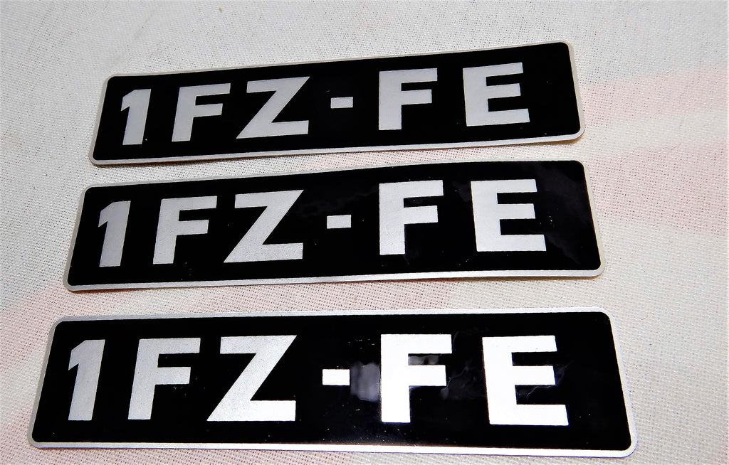NOS 1FZ-FE  Cylinder Head Valve Cover  FOIL THICK TYPE Decal Label OEM TOYOTA