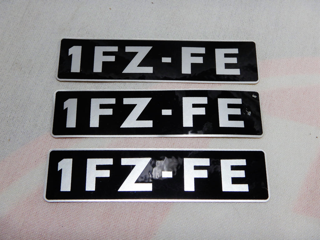 NOS 1FZ-FE  Cylinder Head Valve Cover  FOIL THICK TYPE Decal Label OEM TOYOTA