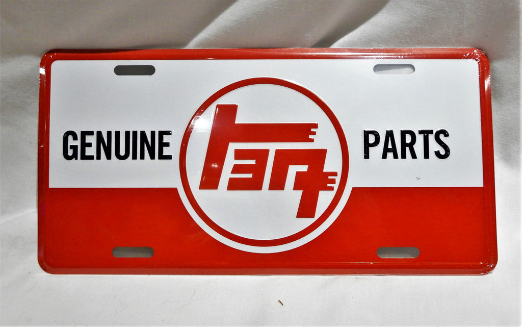 RED  TEq TOYOTA GENUINE PARTS  License Plate TAG , Die Stamped Aluminum
