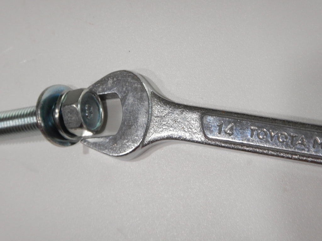 OEM TOYOTA Stamped #8  M10 x 1.25 x 40mm LONG SEMS JIS JAPAN BOLTS SILVER BLUE ZINC PLATING ( qty x 10pack kit )