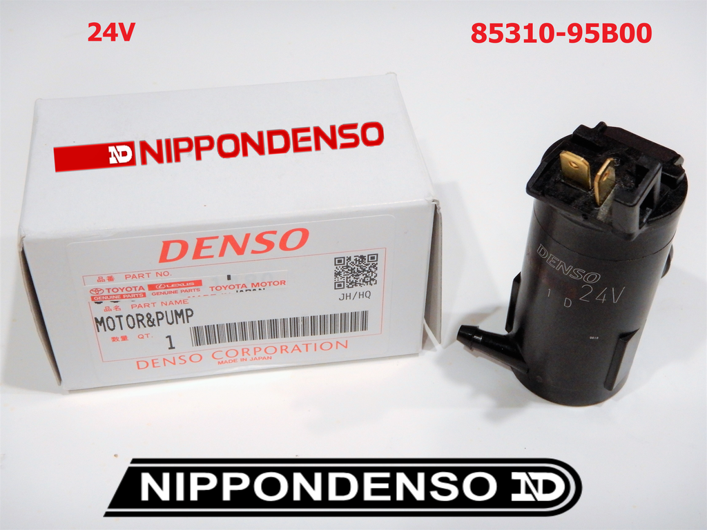 24V Genuine NipponDenso REAR Bladder Bag Wiper Washer Pump MADE IN JAPAN HJ60 HJ61 BJ60 70 Series HJ81 Diesel Land Cruiser Line up  85310-90B00
