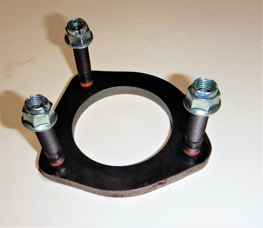 Carbon Steel 2F Exhaust Manifold Flange Down PIPE KIT 1/75 -1987 FJ40 FJ60 FJ55 OEM TOYOTA Genuine Parts Updated Upgraded Special Unique Hardware TORX STuds and Locking Flange Nuts ( 3-BOLT FLANGE WATER JETTED IN-HOUSE )
