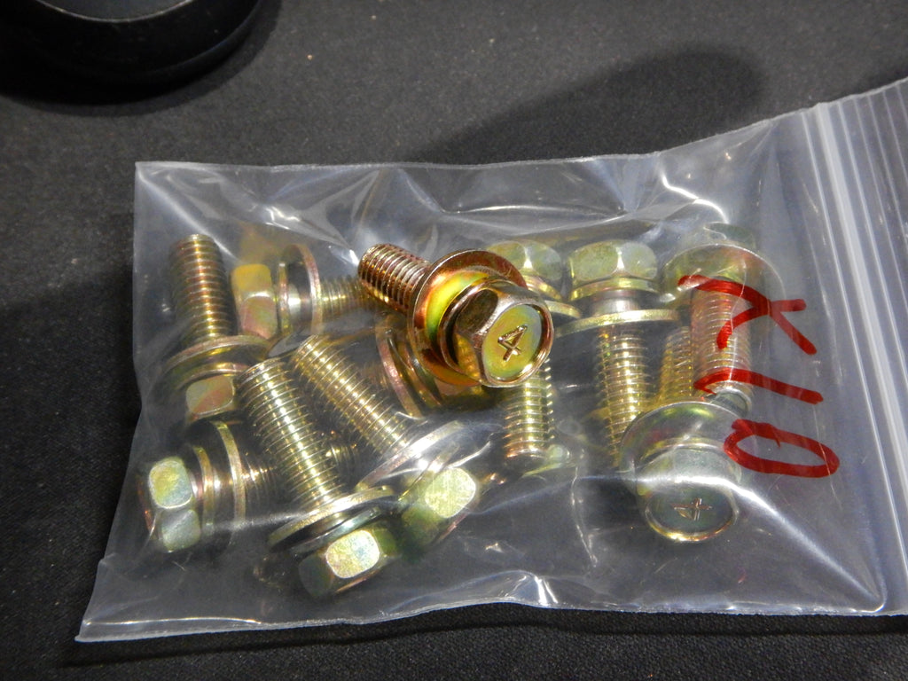 M8 x 1.25 x 25mm J.I.S. SEMS GOLD ZINC PLATED STAMPED  #4 HEAD BOLTS OEM MADE IN JAPAN , SOLD in PACKS of 10pcs. Each