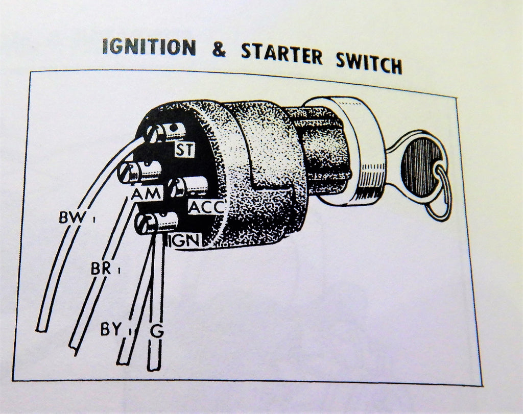 Early In-Dash Ignition Switch & Key Lock Cylinder Comes w/ OEM YAZAKI Service Spec. Connector Pig Tail & Solid Brass Terminals Kit FJ25 FJ40 / FJ45 Pickup  1956-1972