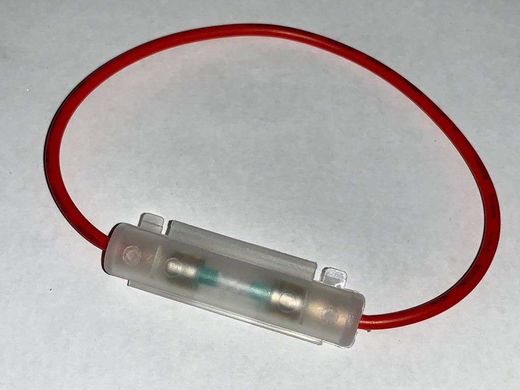 OEM YAZAKI GLASS TUBE FUSE HOLDER PIGTAIL Comes With QTY X 1pc  20A Green COLOR KEYED TOYOTA OEM Filament